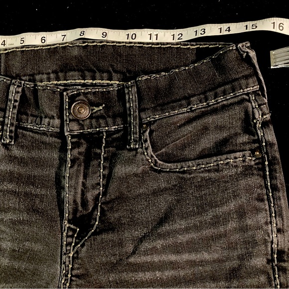 $OLD Womens Geno RelaxedSlim CableStitch in “MIDNIGHT TRACKS” wash True Religion - Picture 7 of 8